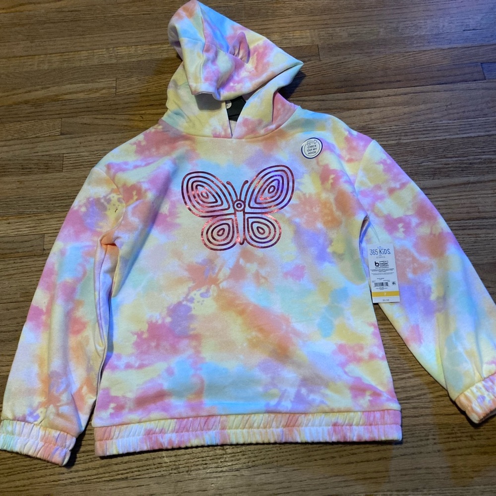 Girl long sleeve hoodie size 7